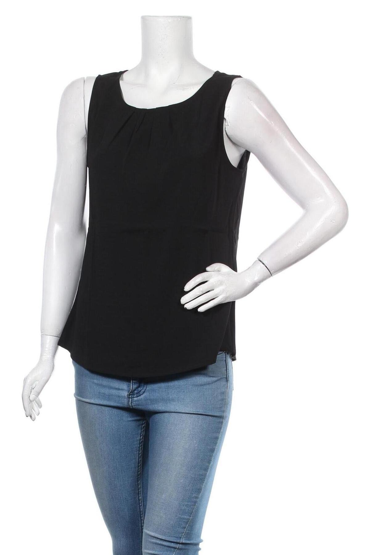 Γυναικείο αμάνικο μπλουζάκι Vila, Μέγεθος M, Χρώμα Μαύρο, 96% πολυεστέρας, 4% ελαστάνη, Τιμή 8,24 €