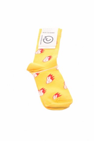 Κάλτσες Happy Socks, Μέγεθος M, Χρώμα Κίτρινο, 86% βαμβάκι, 12% πολυαμίδη, 2% ελαστάνη, Τιμή 5,98 €