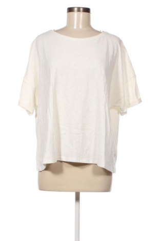 Γυναικεία μπλούζα Camaieu, Μέγεθος XXL, Χρώμα Εκρού, 68% βαμβάκι, 32% λινό, Τιμή 17,09 €