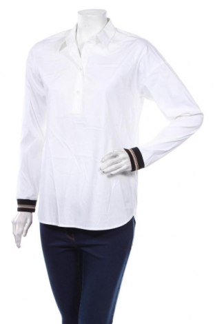 Γυναικεία μπλούζα Comma,, Μέγεθος XS, Χρώμα Λευκό, 71% βαμβάκι, 26% πολυαμίδη, 3% ελαστάνη, Τιμή 30,67 €