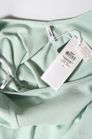 Γυναικεία μπλούζα ONLY, Μέγεθος L, Χρώμα Πράσινο, 95% βαμβάκι, 5% ελαστάνη, Τιμή 24,74 €