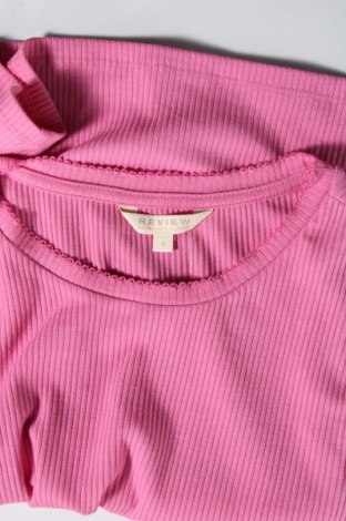 Γυναικεία μπλούζα Review, Μέγεθος S, Χρώμα Ρόζ , 48% βαμβάκι, 48% πολυεστέρας, 4% ελαστάνη, Τιμή 12,99 €