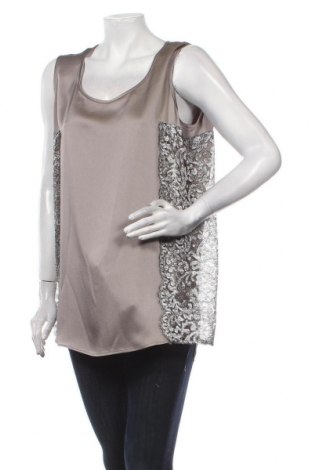 Γυναικείο αμάνικο μπλουζάκι Marina Rinaldi, Μέγεθος M, Χρώμα Γκρί, 73% ασετάτ, 27% βισκόζη, Τιμή 111,73 €
