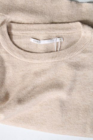 Дамски пуловер ONLY, Размер S, Цвят Бежов, Цена 67,50 лв.