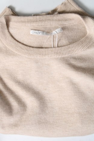 Дамски пуловер ONLY, Размер M, Цвят Бежов, Цена 67,50 лв.