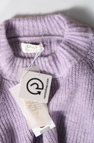Дамски пуловер ONLY, Размер M, Цвят Лилав, Цена 67,50 лв.