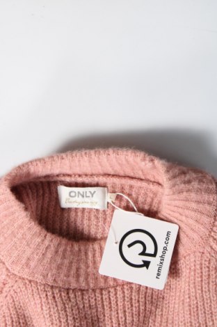 Дамски пуловер ONLY, Размер L, Цвят Розов, Цена 67,50 лв.