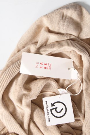 Дамски пуловер S.Oliver, Размер S, Цвят Бежов, Цена 25,80 лв.