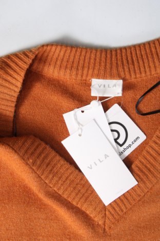 Дамски пуловер Vila, Размер XS, Цвят Оранжев, Цена 67,50 лв.