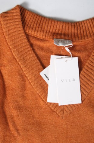 Дамски пуловер Vila, Размер S, Цвят Оранжев, Цена 67,50 лв.