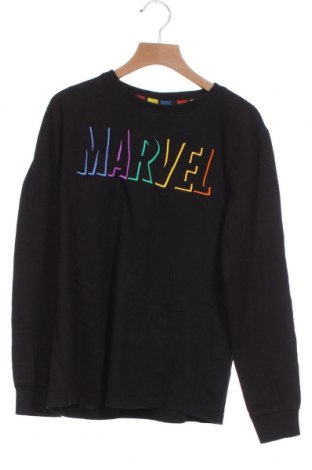 Детска блуза Marvel, Размер 11-12y/ 152-158 см, Цвят Черен, Памук, Цена 17,60 лв.