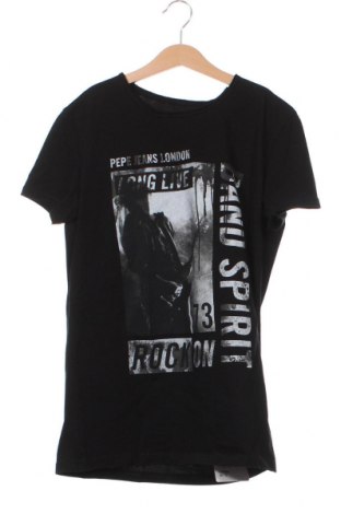Детска тениска Pepe Jeans, Размер 14-15y/ 168-170 см, Цвят Черен, Цена 17,25 лв.