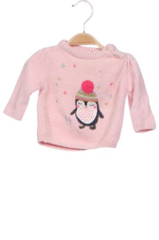 Детски пуловер Baby Club, Размер 3-6m/ 62-68 см, Цвят Розов, Цена 5,72 лв.