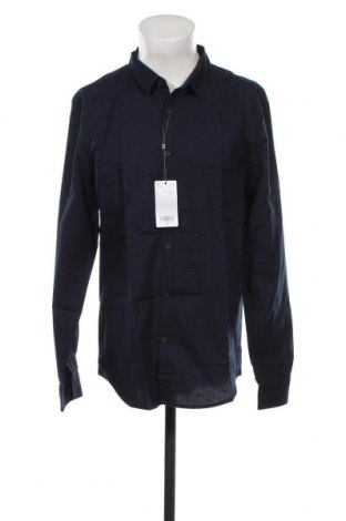 Ανδρικό πουκάμισο Mango, Μέγεθος L, Χρώμα Μπλέ, Τιμή 7,63 €
