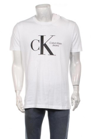 Мъжка тениска Calvin Klein Jeans, Размер XXL, Цвят Бял, Цена 91,00 лв.