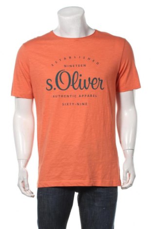 Ανδρικό t-shirt S.Oliver, Μέγεθος L, Χρώμα Πορτοκαλί, Τιμή 7,64 €