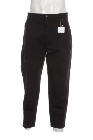Pantaloni de bărbați Bershka, Mărime M, Culoare Negru, Preț 26,71 Lei
