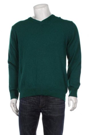 Мъжки пуловер, Размер M, Цвят Зелен, 80% вълна от алпака, 20% полиамид, Цена 28,00 лв.