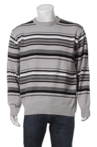 Мъжки пуловер, Размер XXL, Цвят Сив, 60% вълна, 25% памук, 15% вискоза, Цена 28,80 лв.