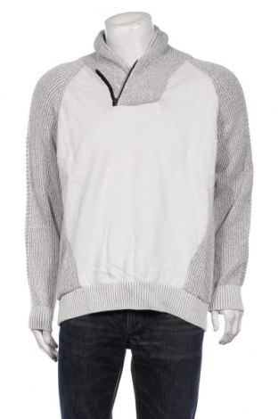 Мъжки пуловер Angelo Litrico, Размер L, Цвят Сив, 95% памук, 5% полиамид, Цена 25,20 лв.