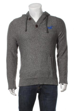 Мъжки пуловер Hollister, Размер XL, Цвят Сив, 50% памук, 31% акрил, 13% полиестер, Цена 28,00 лв.