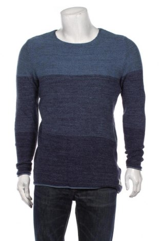 Мъжки пуловер Originals By Jack & Jones, Размер M, Цвят Син, Памук, Цена 30,40 лв.