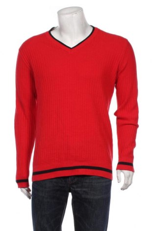Мъжки пуловер Reserved, Размер M, Цвят Червен, Памук, Цена 28,80 лв.
