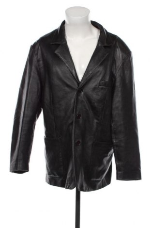 Ανδρικό δερμάτινο μπουφάν Vera Pelle, Μέγεθος XL, Χρώμα Μαύρο, Τιμή 19,92 €