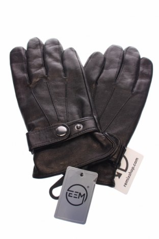 Ръкавици Eem, Цвят Кафяв, Естествена кожа, Цена 59,50 лв.
