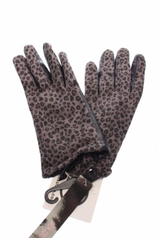 Ръкавици Etam, Цвят Многоцветен, Полиестер, естествена кожа, Цена 39,50 лв.