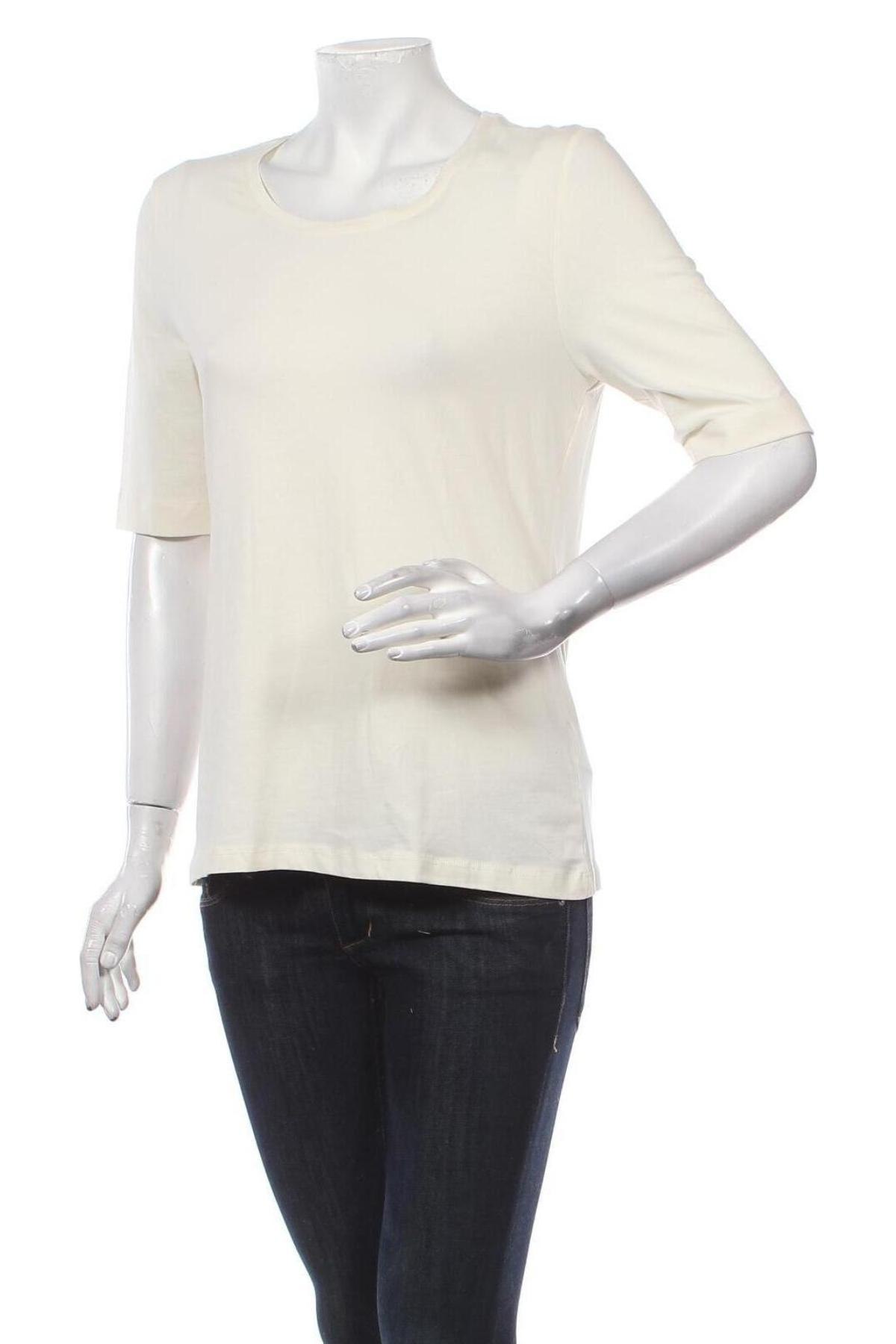 Γυναικεία μπλούζα Montego, Μέγεθος L, Χρώμα  Μπέζ, 95% βαμβάκι, 5% ελαστάνη, Τιμή 37,11 €