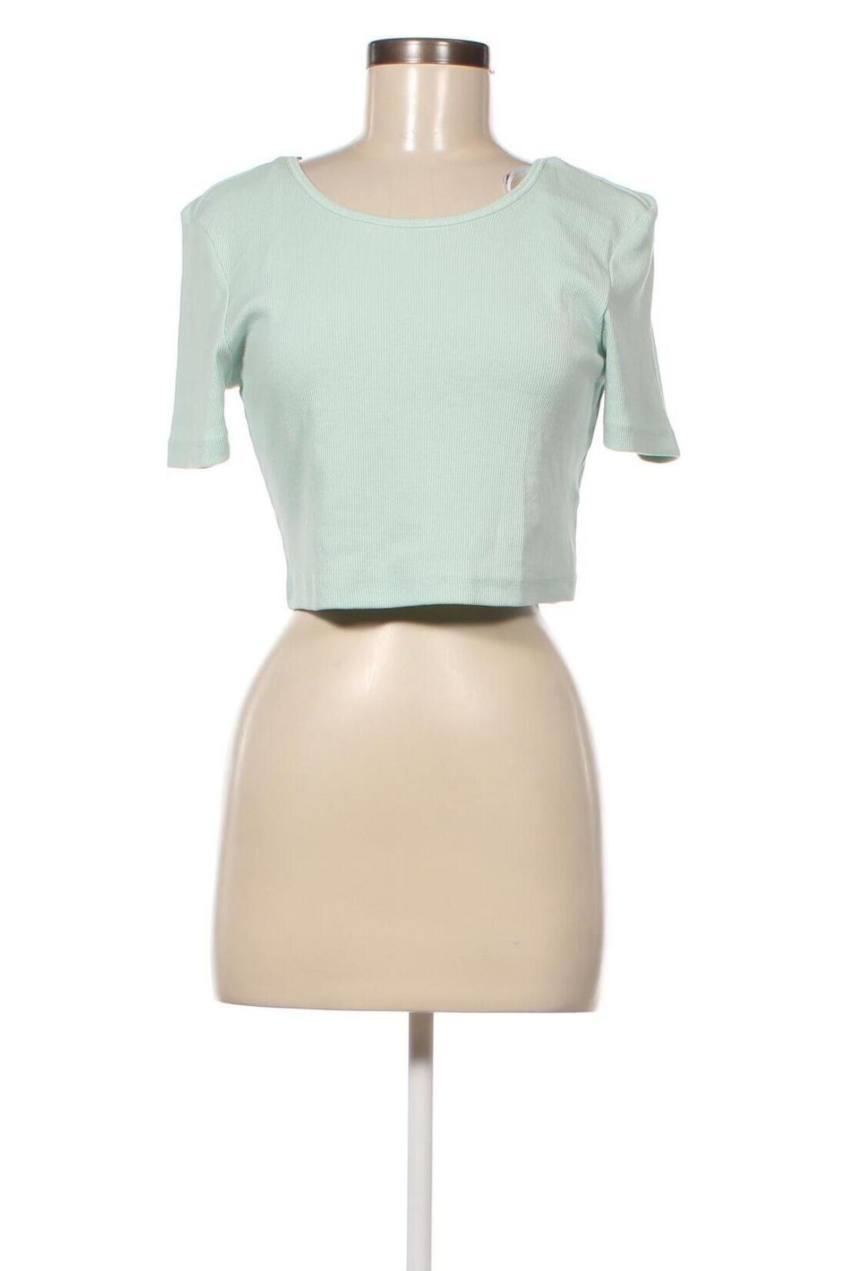 Γυναικεία μπλούζα ONLY, Μέγεθος L, Χρώμα Πράσινο, 95% βαμβάκι, 5% ελαστάνη, Τιμή 24,74 €