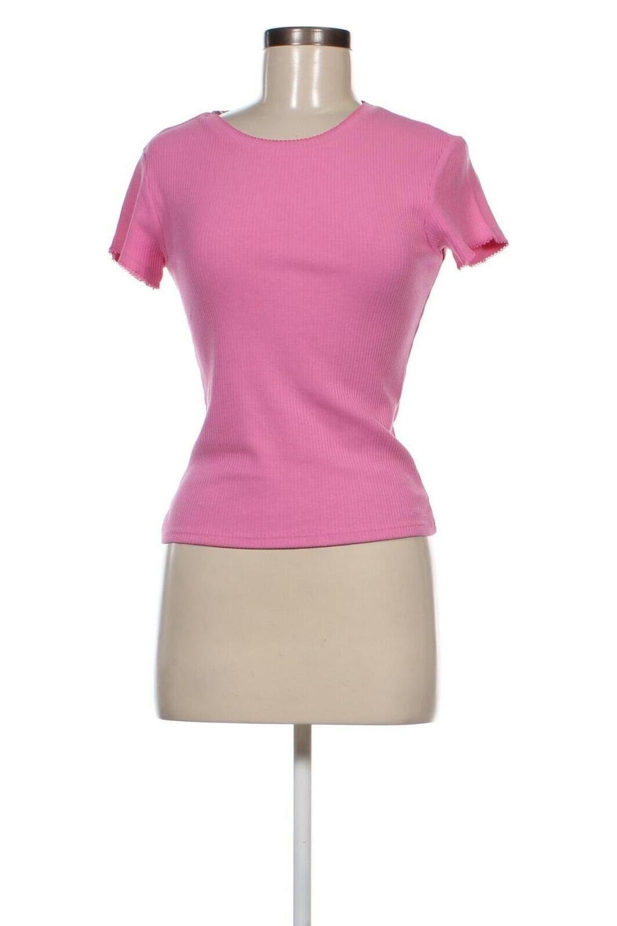 Γυναικεία μπλούζα Review, Μέγεθος M, Χρώμα Ρόζ , 48% βαμβάκι, 48% πολυεστέρας, 4% ελαστάνη, Τιμή 12,99 €