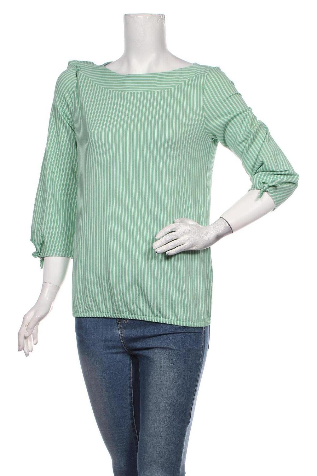 Γυναικεία μπλούζα Tom Tailor, Μέγεθος XS, Χρώμα Πράσινο, 67% βαμβάκι, 33% πολυεστέρας, Τιμή 19,79 €