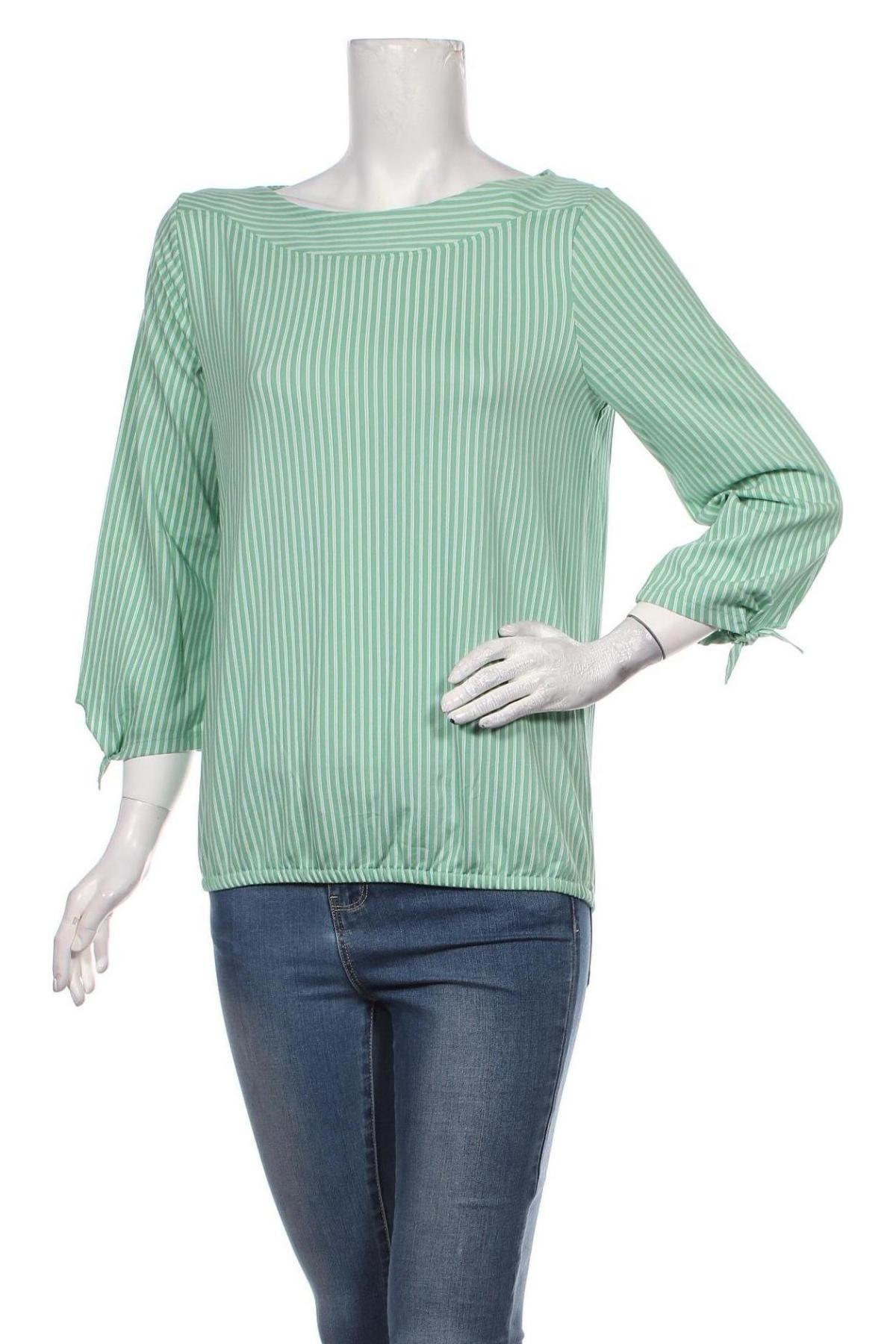 Γυναικεία μπλούζα Tom Tailor, Μέγεθος S, Χρώμα Πράσινο, 67% βαμβάκι, 33% πολυεστέρας, Τιμή 19,79 €