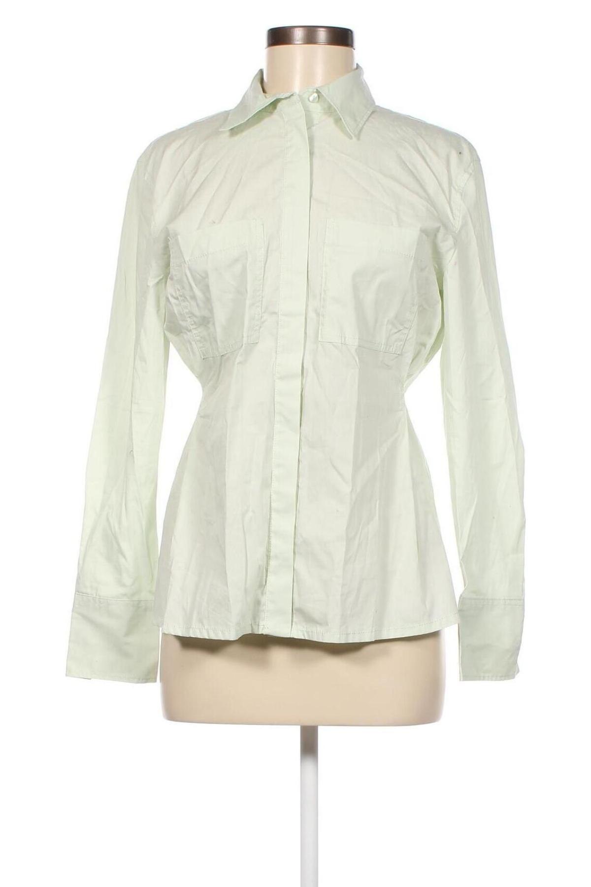 Γυναικείο πουκάμισο Mango, Μέγεθος M, Χρώμα Πράσινο, Τιμή 49,48 €
