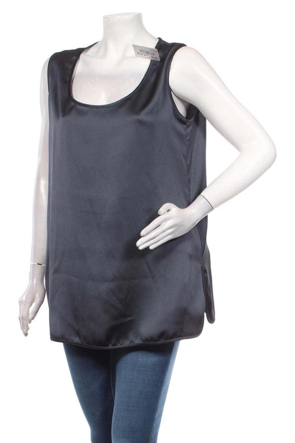 Γυναικείο αμάνικο μπλουζάκι Marina Rinaldi, Μέγεθος M, Χρώμα Μπλέ, 100% πολυεστέρας, Τιμή 86,78 €