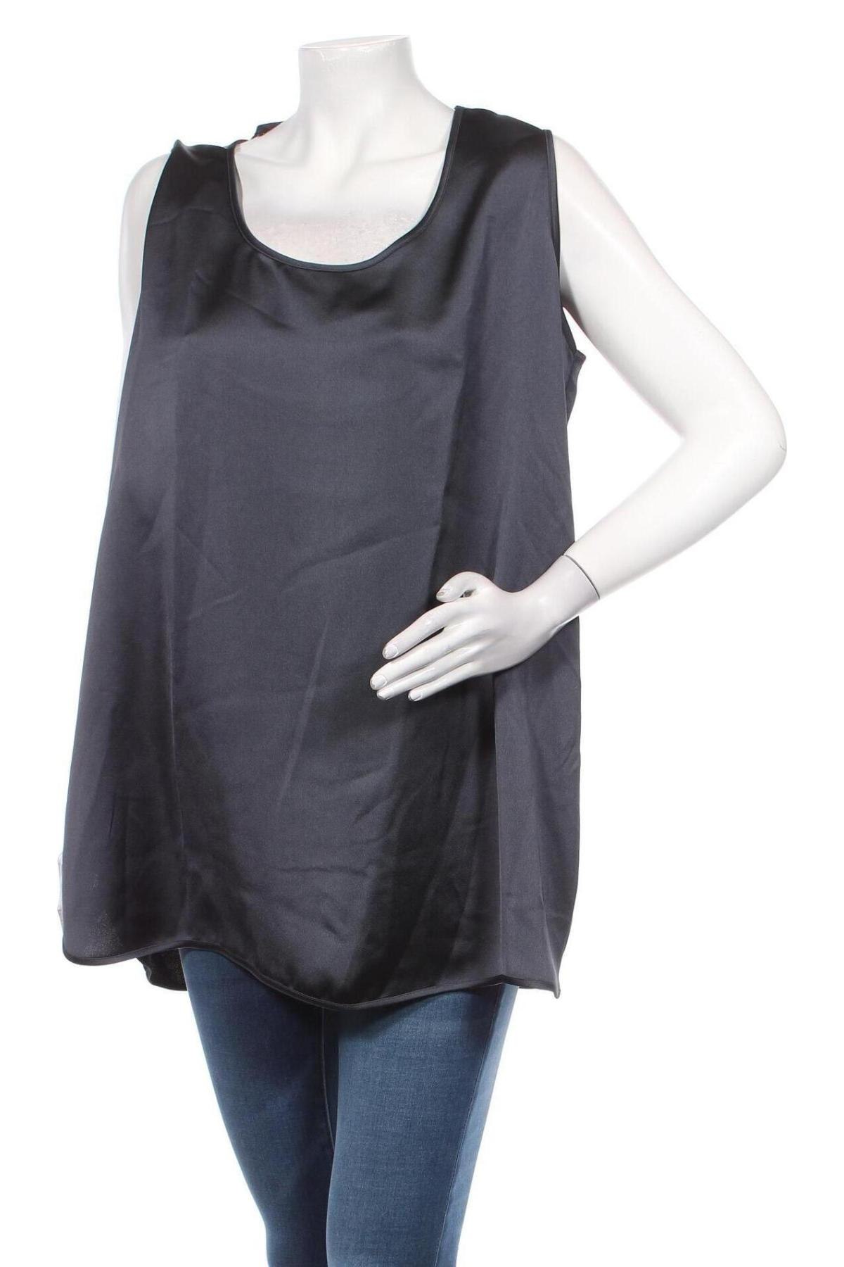 Γυναικείο αμάνικο μπλουζάκι Marina Rinaldi, Μέγεθος XL, Χρώμα Μπλέ, 100% πολυεστέρας, Τιμή 86,78 €