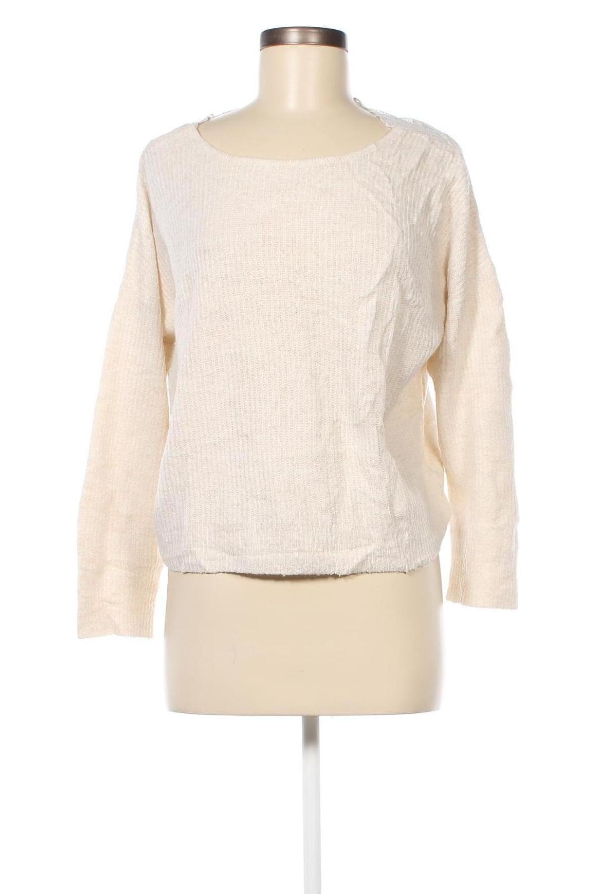 Дамски пуловер Vila, Размер L, Цвят Екрю, Цена 31,80 лв.