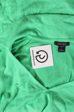 Дамска блуза Amisu, Размер S, Цвят Зелен, Цена 4,56 лв.
