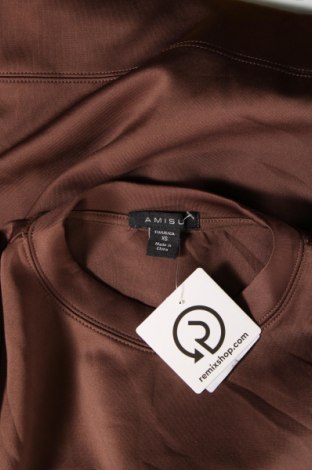Дамска блуза Amisu, Размер XS, Цвят Кафяв, Цена 4,56 лв.