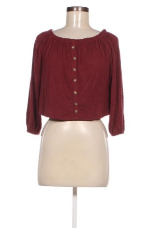 Дамска блуза Bershka, Размер XS, Цвят Червен, Цена 4,18 лв.