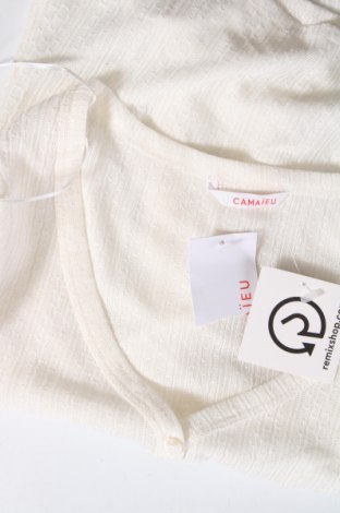 Γυναικεία μπλούζα Camaieu, Μέγεθος XS, Χρώμα Λευκό, Τιμή 8,63 €