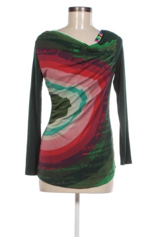 Дамска блуза Desigual, Размер M, Цвят Зелен, Цена 67,32 лв.