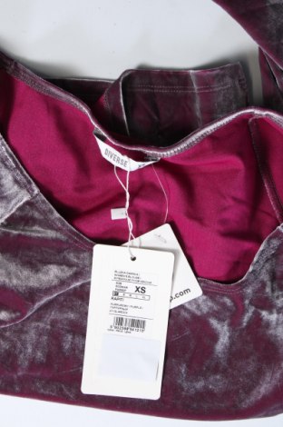 Γυναικεία μπλούζα Diverse, Μέγεθος XS, Χρώμα Βιολετί, Τιμή 3,84 €