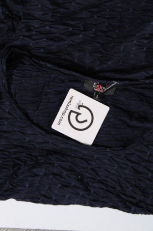 Γυναικεία μπλούζα Enjoy, Μέγεθος L, Χρώμα Μπλέ, Τιμή 2,23 €