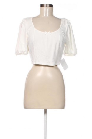 Γυναικεία μπλούζα Glamorous, Μέγεθος L, Χρώμα Λευκό, Τιμή 14,84 €