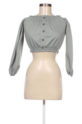 Дамска блуза H&M Divided, Размер XS, Цвят Зелен, Цена 4,75 лв.