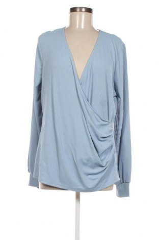 Damen Shirt Happy Holly, Größe 3XL, Farbe Blau, Preis 13,22 €