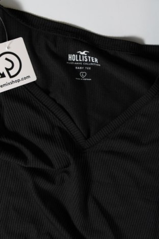 Γυναικεία μπλούζα Hollister, Μέγεθος L, Χρώμα Μαύρο, Τιμή 3,42 €